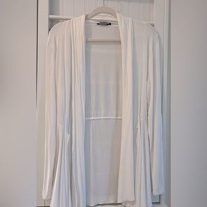 BCBG- Ivory cardigan with flowing details